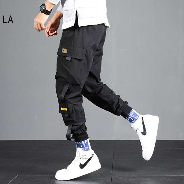 Men Joggers Cargo Pants Streetwear Hip Hop Casual Pockets Track Pants  Fashion Trousers
