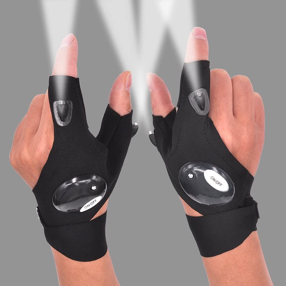 waterproof gloves with led lights