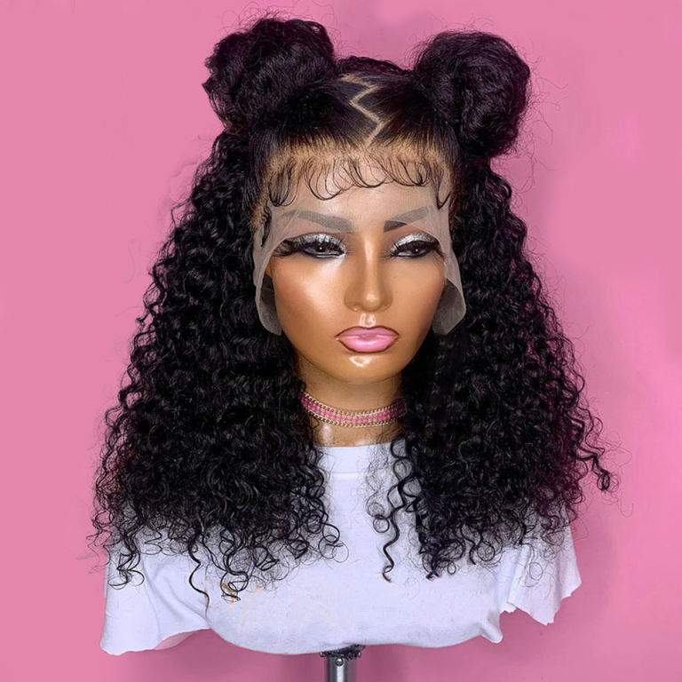 Sweety Jerry Curly 13x4 Short Bob Wigs HD Lace Frontal 100% Human Hair Wigs  4x4 Lace Closure Wig HD Transparent Lace Wig