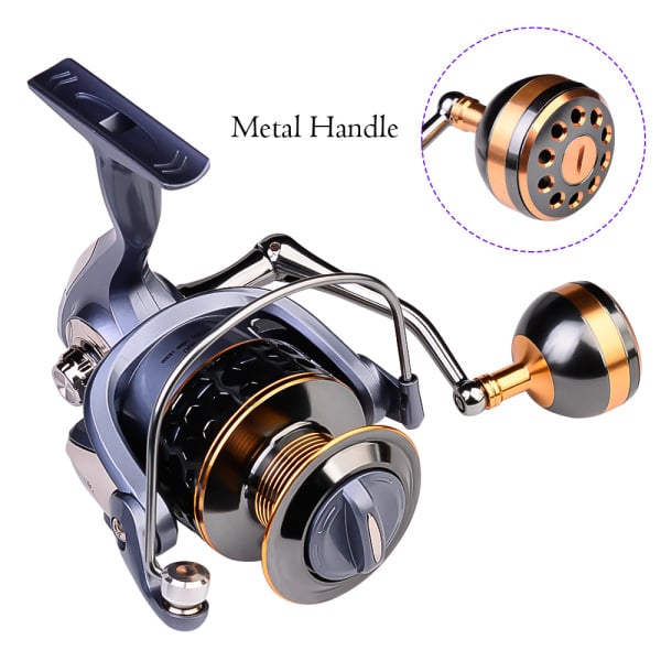 Fishing Reel Spinning 2000-7000 Series Metal Spool Spinning Wheel