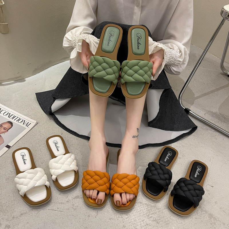 2022 summer new sandals popular sandals cute flip flops Korean sandals women s outer slippers