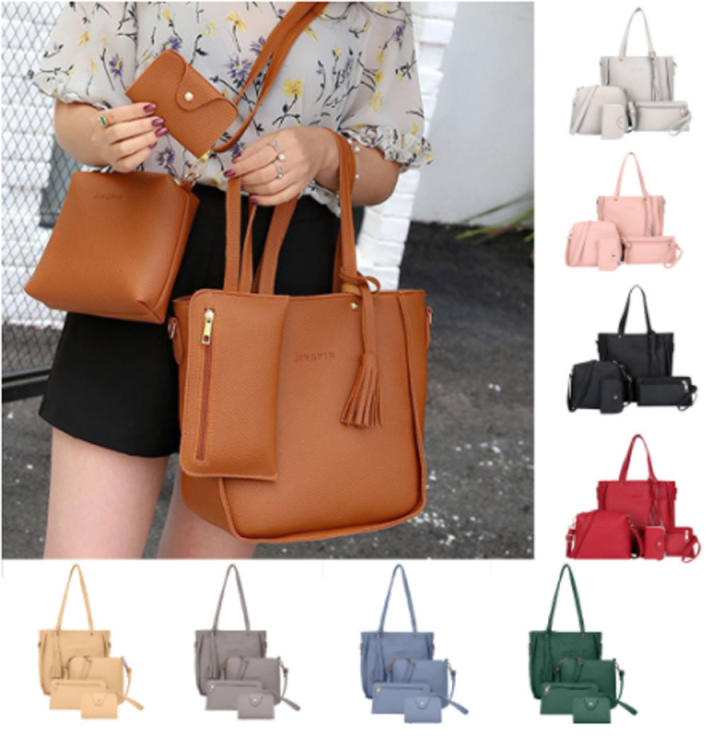 Women Shoulder Bags Wide Strap Messenger Luxury Pu Leather