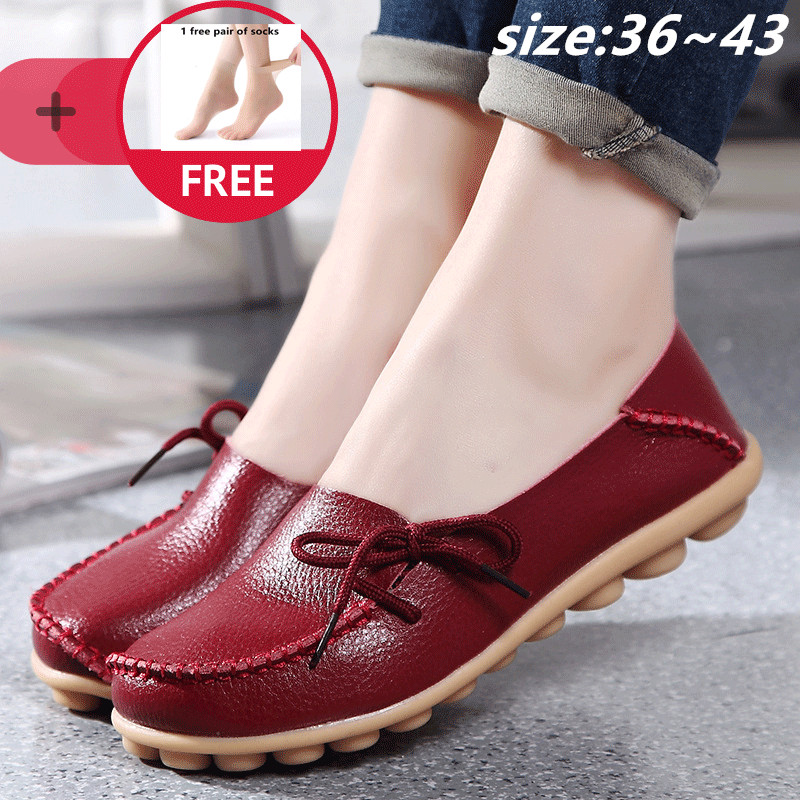 Ladies casual leather on sale shoes