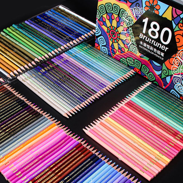 48/72/120/160/180 Colors Wooden Colored Pencils Set Oil HB Drawing Sketch  for School Drawing Sketch Art Supplies Brutfuner