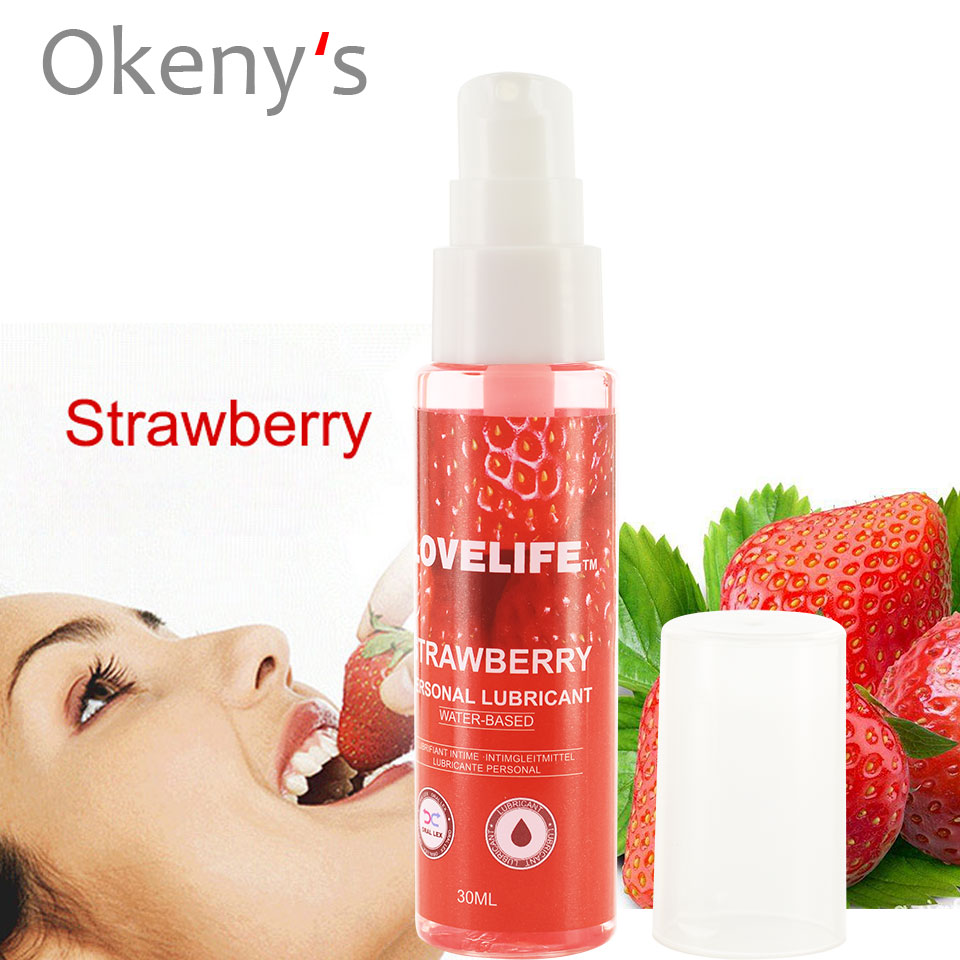 30ml Strawberry Flavor Edible Lubricant for Anal Vaginal Oral Sex