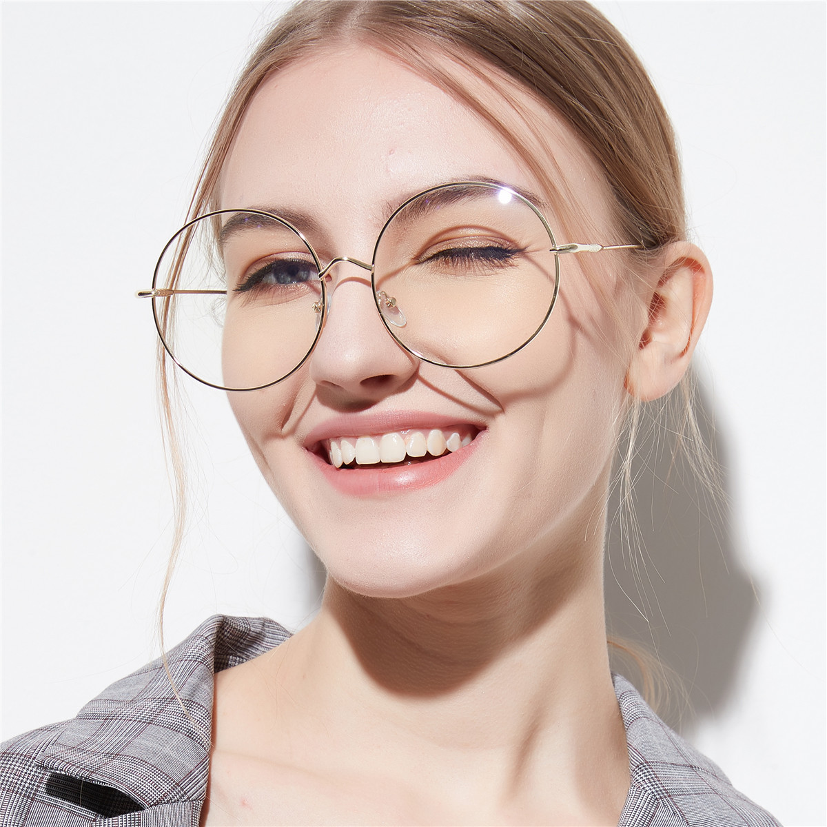 large circle frame glasses