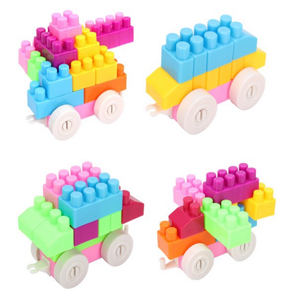 100pcs/bag Plastic Children Small Particles Building Blocks Bricks DIY Assembled Toys Educational Toy For Kids Baby Gifts