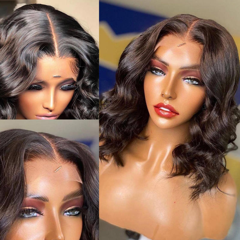 Human Hair Wigs hd Lace Front Wigs 13x4x1 T Part Wigs Short Bob