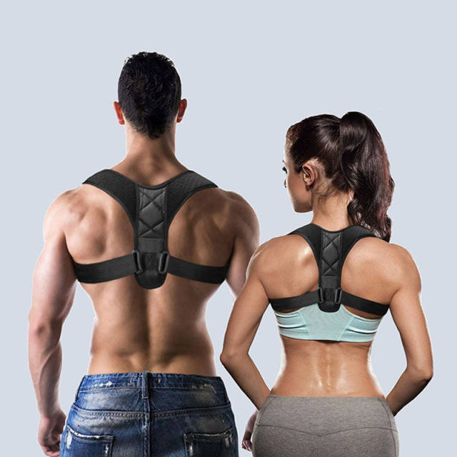 Posture Corrector Belt Adjustable Spine Support Postural Band Humpback  Correction Belt Shoulder and Back Breathable Comfortable Straighten Back