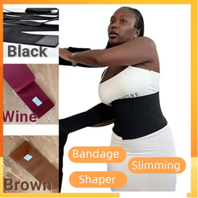 Waist Trainer Bandage Wrap Body Shaper Waist Belt Popular Black