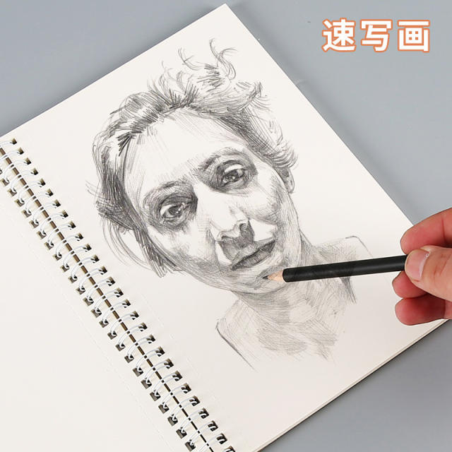 A4/B5 Double Coil Sketch Book Thick Paper Not Easy To Soak Ink Cartoon  Pattern Student Art Children's Drawing Hand-painted - AliExpress