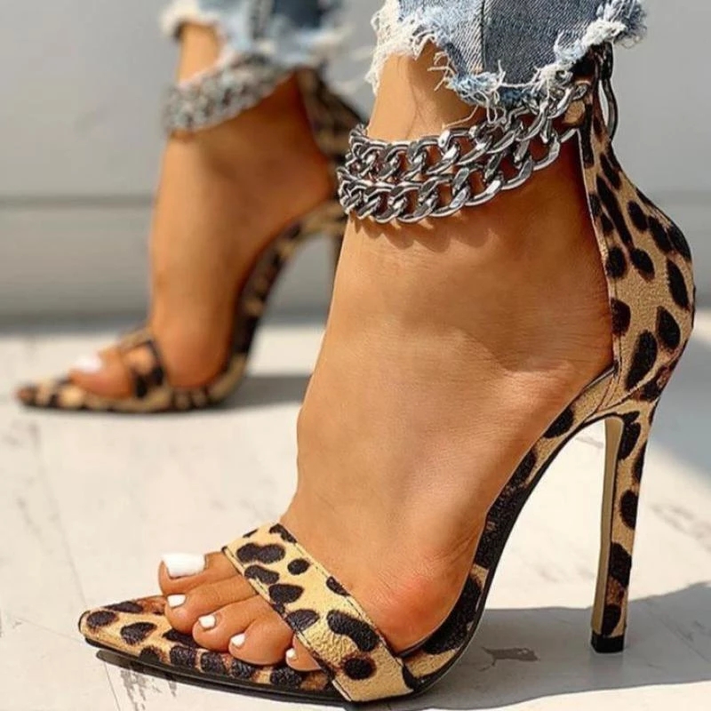 Office leopard best sale print sandals