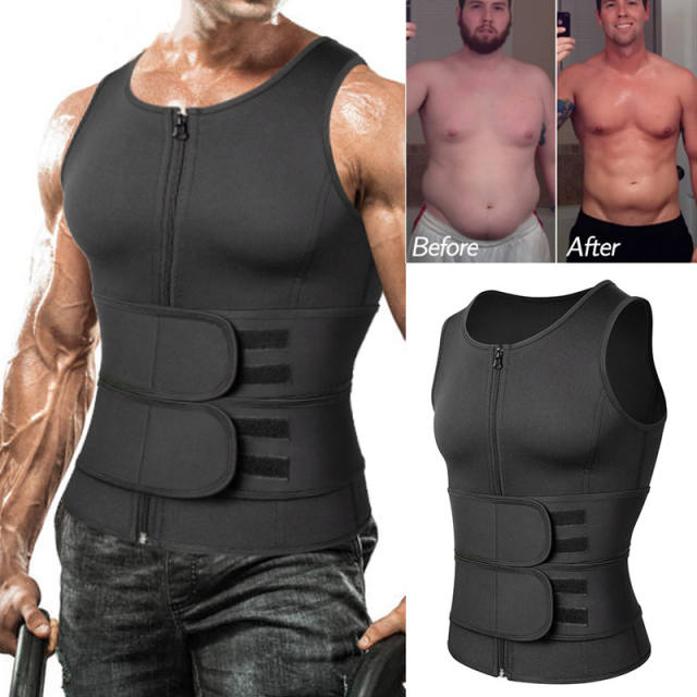 Fashion Men Compression Shirt Workout Shapewear Sweat Sauna Body