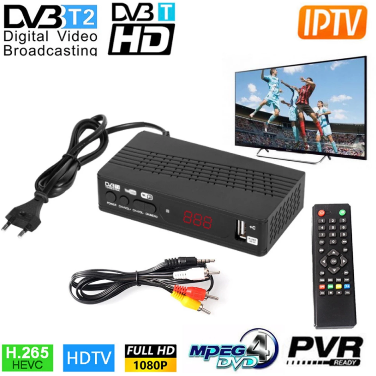 Loufy Sintonizador de TV Digital HD99 FTA HEVC 265 DVB T2 Receptor