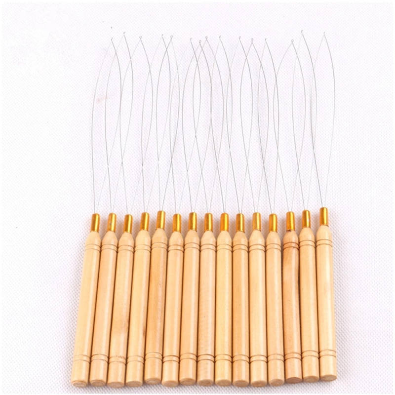 1 pc Micro Rings Loop Tool Loop Threader Pulling Needle Used with Hair  Plier Beads for Human Hair Feather Extension Tools