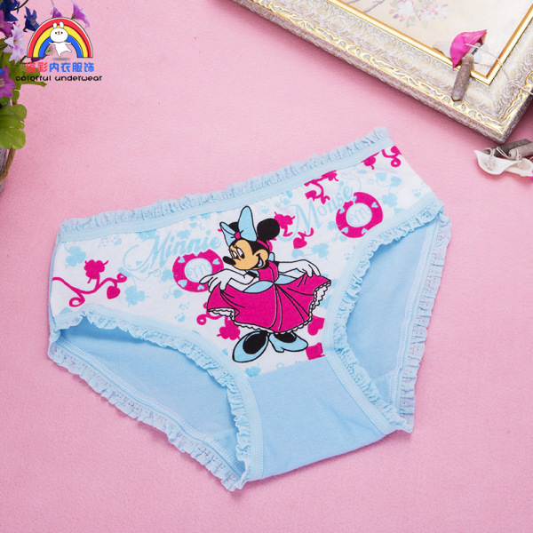 4pcs Girls Cartoon Cotton Underwear Cute Minnie Mouse Printing Panties Kids  Short Panties Girl Underpants Briefs Size 2T-10T - AliExpress