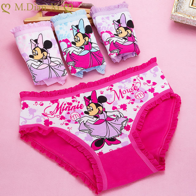 4 Pcs/Lot Cotton Soft Panties for Girls Baby Girls Underwear