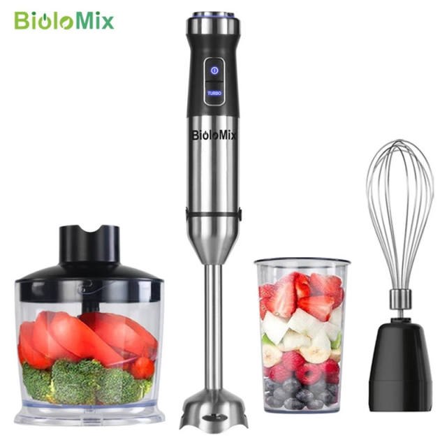  BioloMix Hand Blender 5 in 1 Immersion Blender 1000W