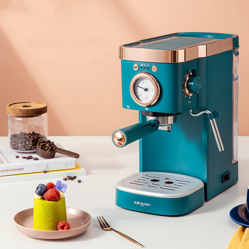 Donlim espresso 20bar coffee machine semi automatic cafe powder