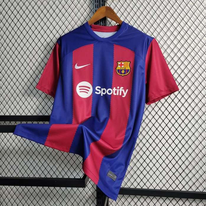 Men's Nike Pedri Royal Barcelona 2023/24 Home Replica Long Sleeve Jersey Size: Small