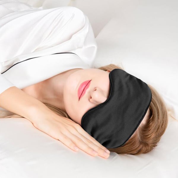 Imitated Silk Eye Mask Shading Sleep Eye Mask Eyepatch Travel Relax Cover Eyeshade Sleeping Aid Eye Mask