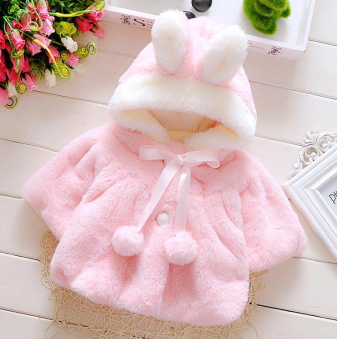 children's outside clothing kids princess pearl lapel fur coat