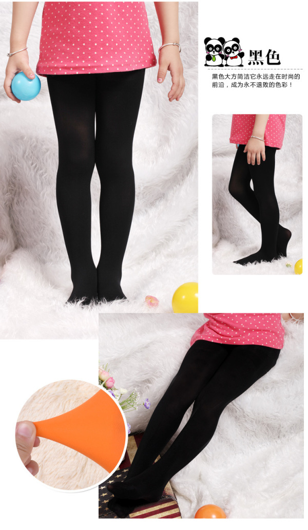 Candy color children tights for baby girls kids cute velvet pantyhose