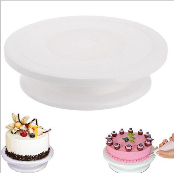 11 Inch Icing Turntable Rotate Plastic Revolving Cake Decorating Stand -  China Cake Decorating Stand and Turntable Decorating Stand price