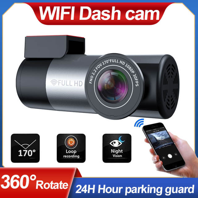 DVR Dash Cam for Car Dashcam Camera WIFI FULL HD 1080P Wireless Night  Version Video Recorder