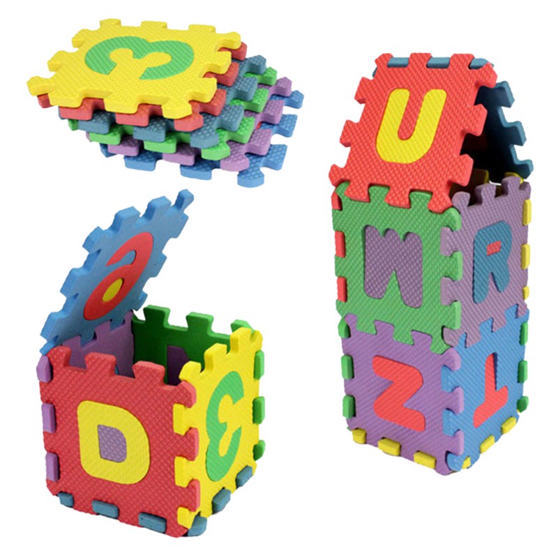 Foam Numbers And Letters Set Educational Bathtub Game For Kids
