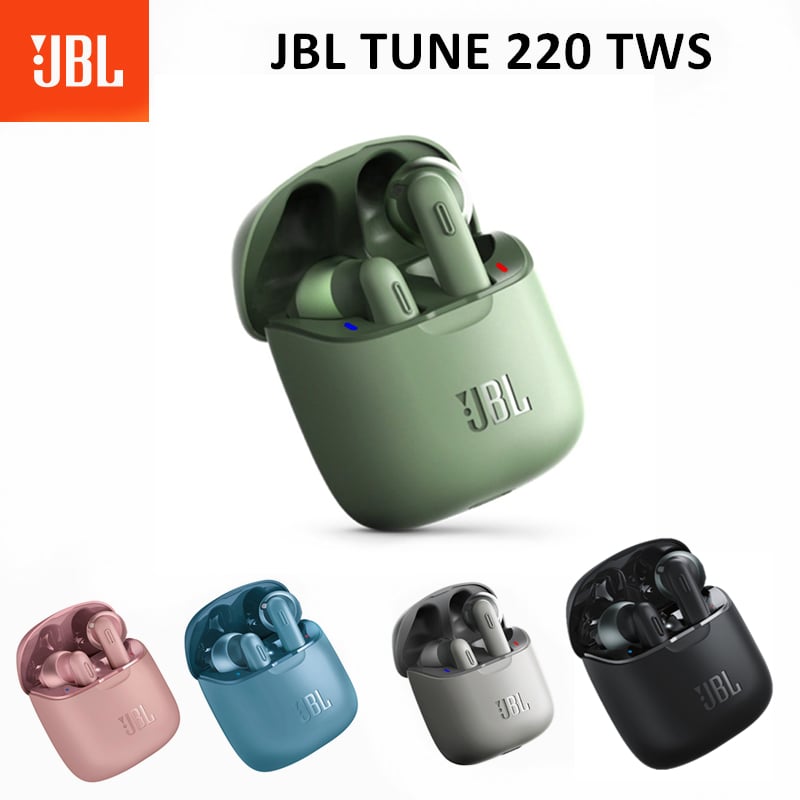 JBL T220 TWS Wireless Earphones Stereo Music Deep Bass Earbuds