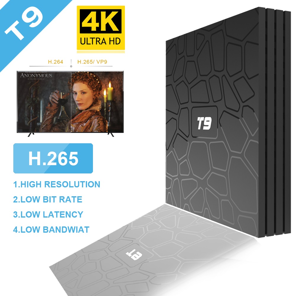 Android 8.1 TV Box VONTAR T9 4GB RAM 32GB/64GB Rockchip