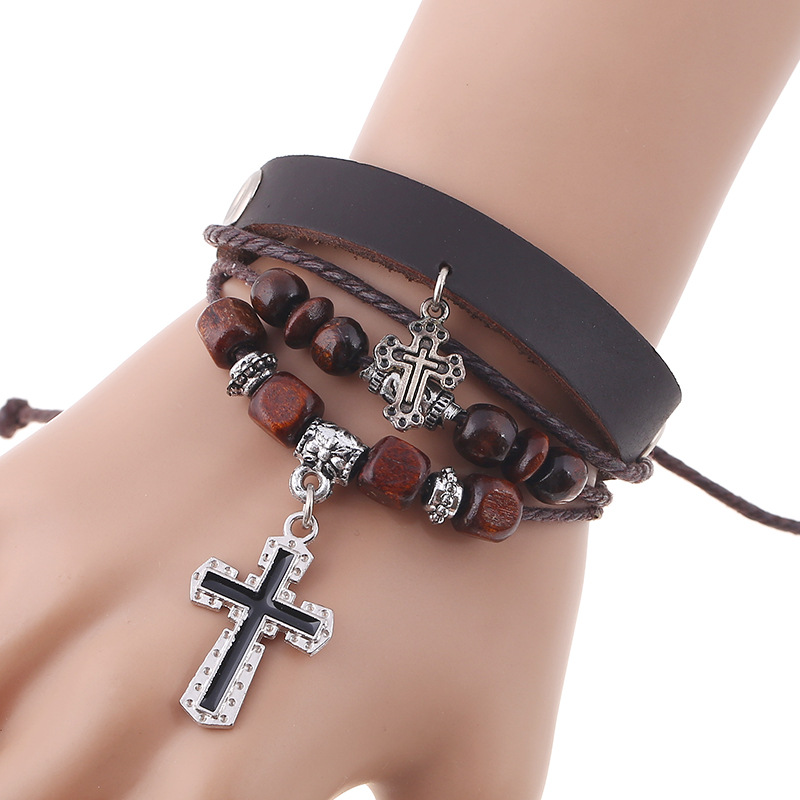 Mens Punk Style Woven Leather Mens Leather Charm Bracelet With Titanium  Drop Delivery Trendy Fashion Jewelry Bra OTSN2 From Jycstore, $5.39 |  DHgate.Com