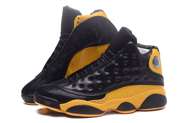 black n yellow jordan 13