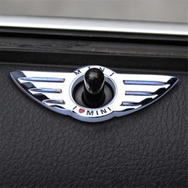 Buy Car Emblem Wings Stickers Decoration For Mini Cooper Door Lock