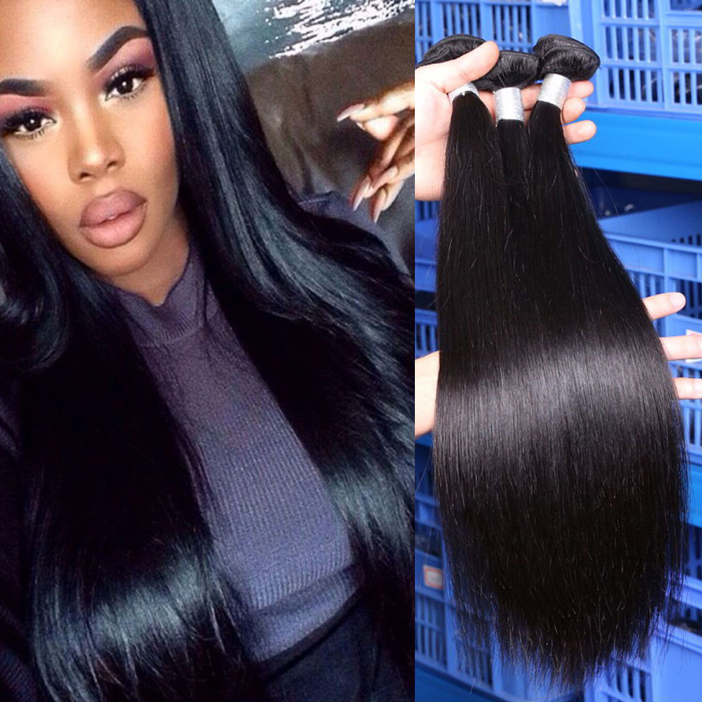 Buy Malaysian Human Hair Soft Straight Hair Extensions 3 Bundles