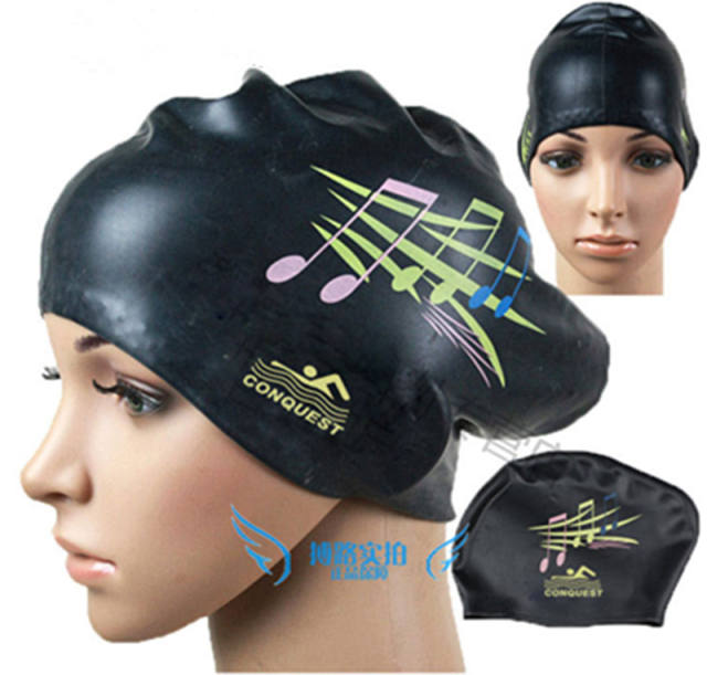 Long Hair Swim Cap,Waterproof Silicone Swimming Cap for Adult Woman and  Men,Keeps Hair Clean Ear Dry with