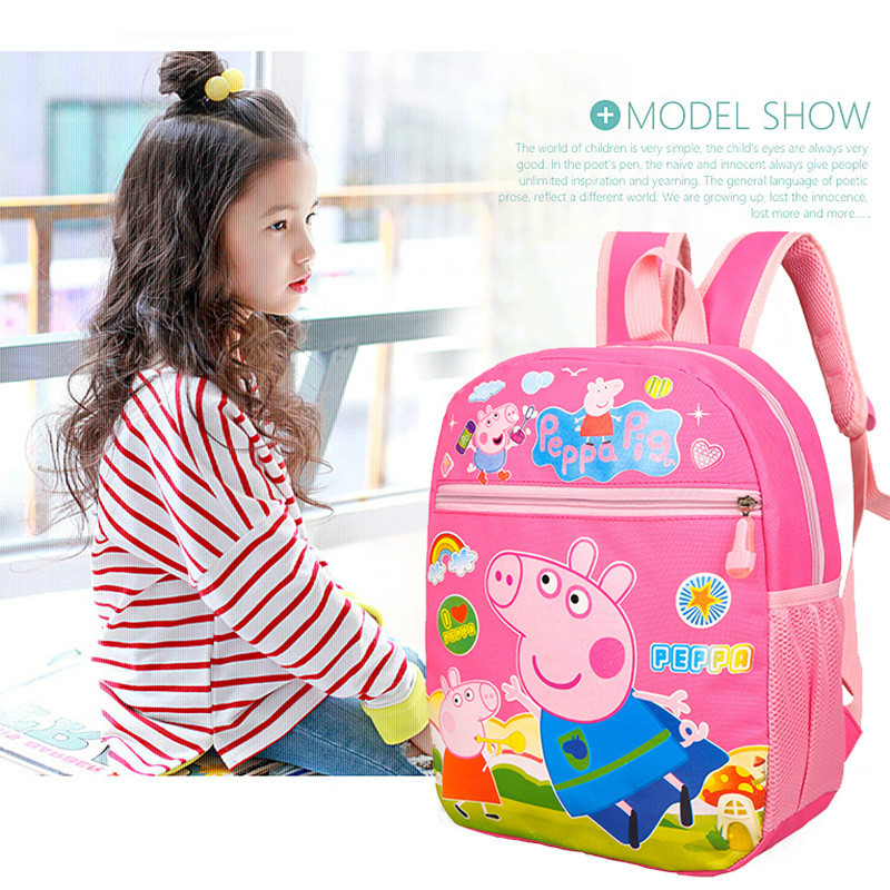 Color : Blue LongYu Cartoon Kids SchoolBags Small Backpack Childrens Cartoon Backpack Waterproof Nylon
