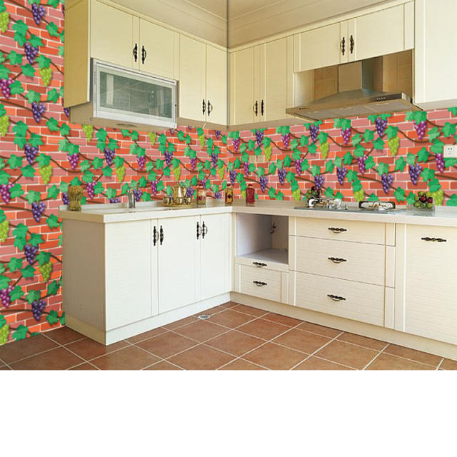 Home Decorating Wallpaper For Bedroom Kitchen 3d Decorative Brick  Self-adhesive Wall Stickers 45cm*100cm