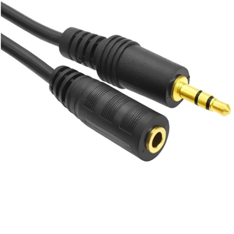 3.5mm Stereo Jack Plug to Socket Aux Headphone Audio Extension Male Female Cable