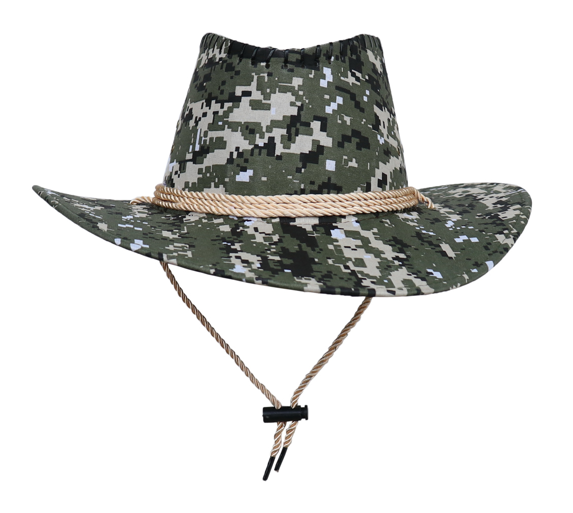COMVIP Unisex Adult Straw Adjustable Drawstring Cowboy Hat