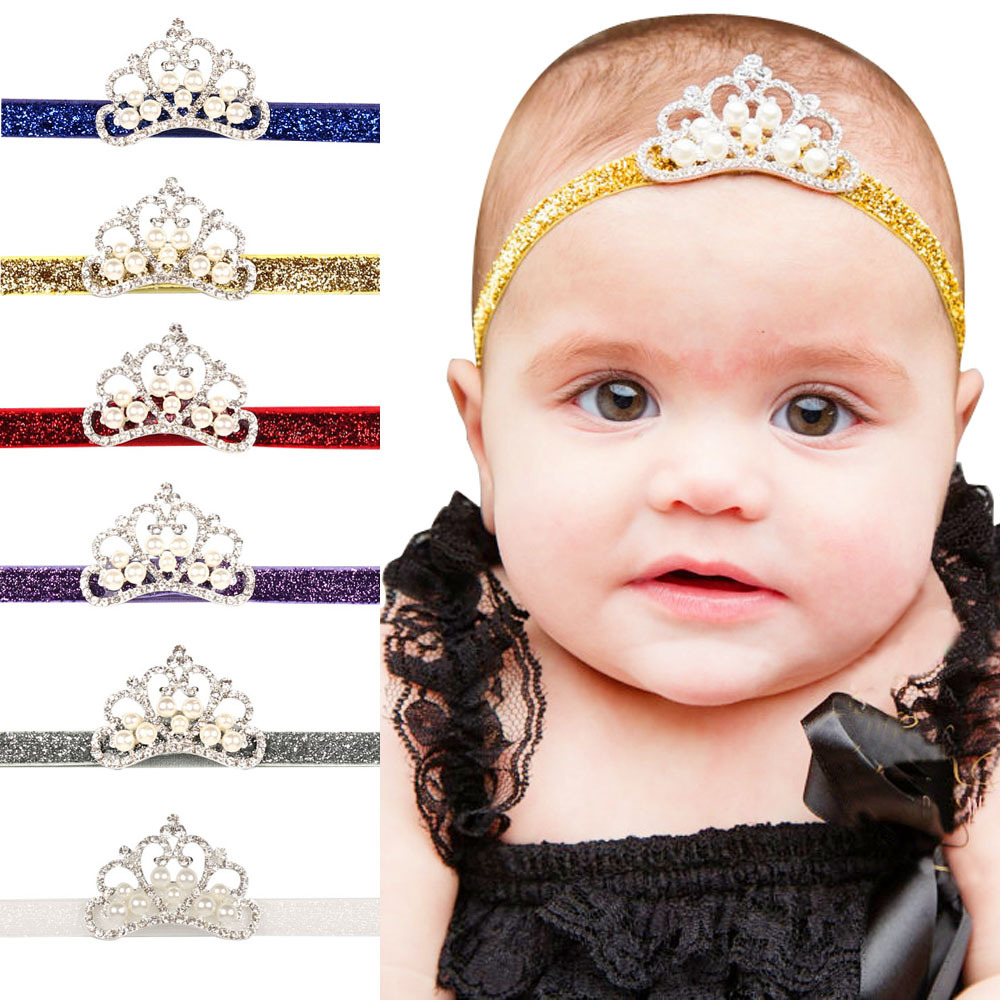 Cute Crown Headband Baby Girl Princess Hair Band for Newborn Infant Toddler Kids