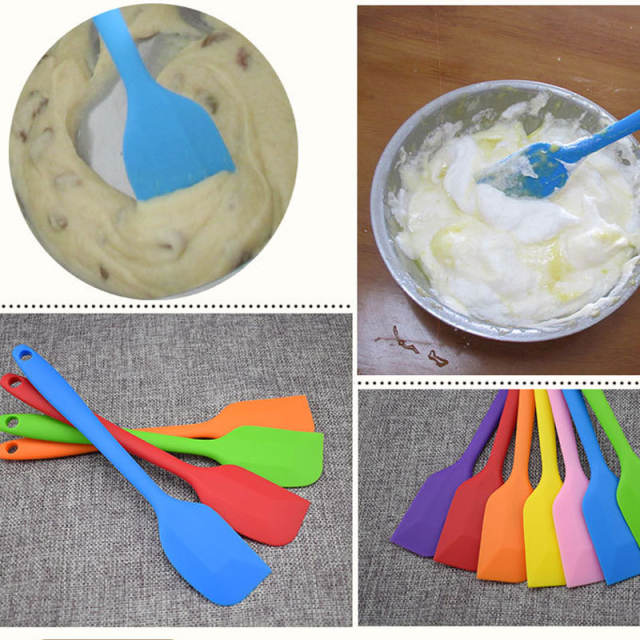 Kitchen Silicone Cream Butter Cake Spatula Mixing Batter Scraper