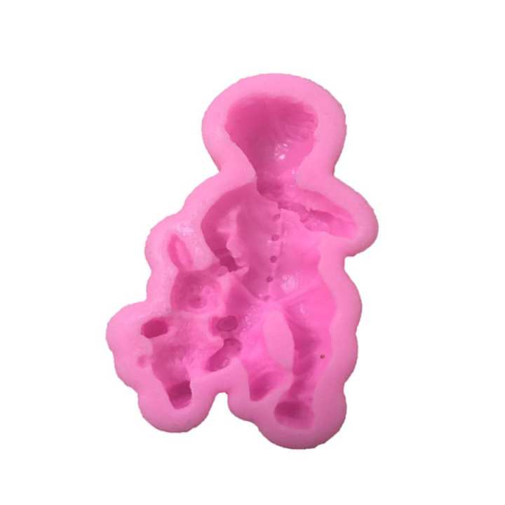 3D Boy Girl Barbie Doll Bear Silicone Cake Mold Baby Party Fondant Cake  Decorating Tools Cupcake Chocolate Baking Moulds