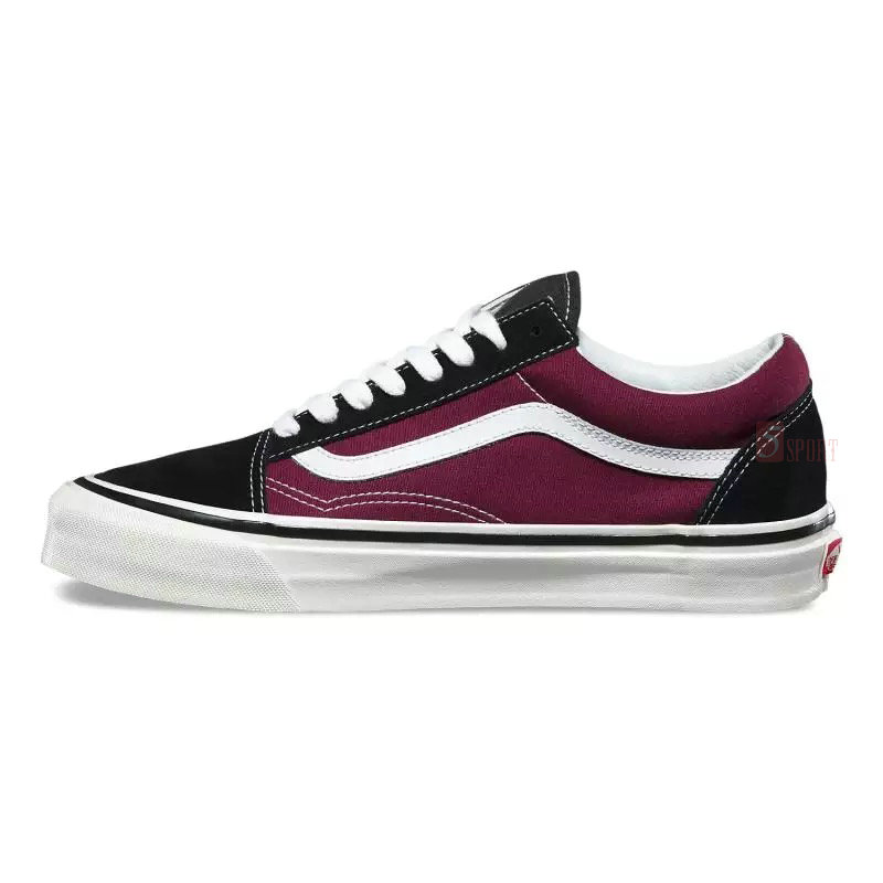 dark red old skool vans
