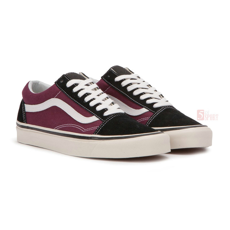 vans old skool dark red