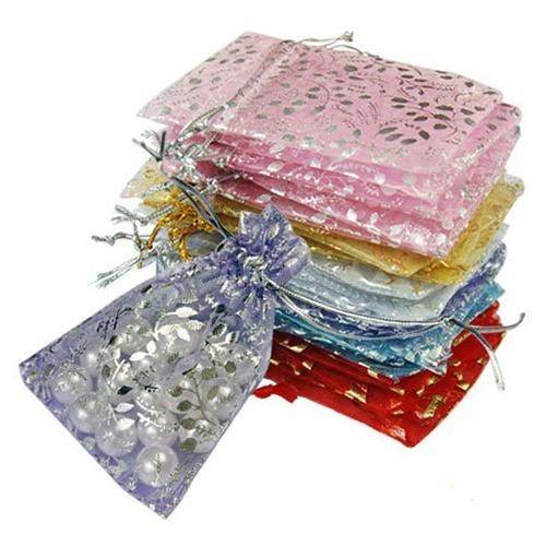 AG_ 25X Hot Useful Organza Jewelry Wedding Gift Pouch Bags 7X9Cm 3X4 Inch Mix Co 