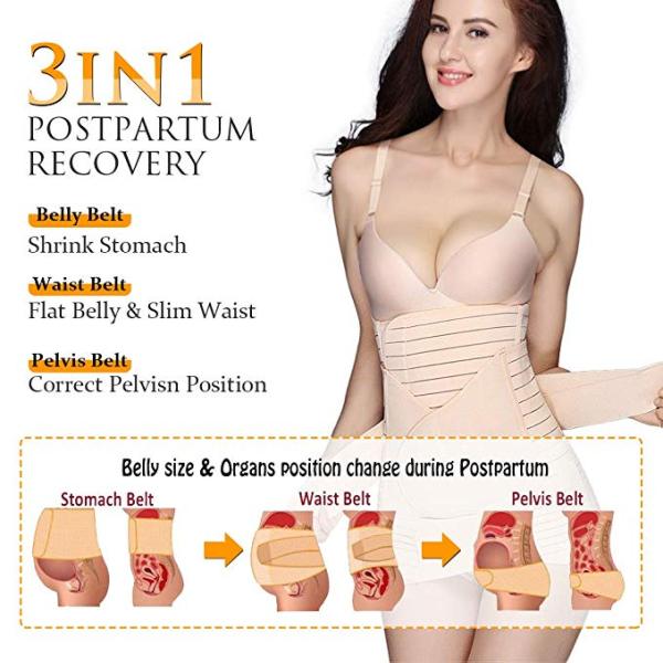 3 in 1 Postpartum Support Recovery Belly wrap Postpartum Belly