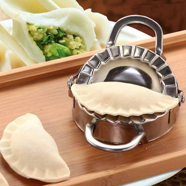 Eco-Friendly Pastry Tools Stainless Steel Dumpling Maker Wraper Dough Cutter