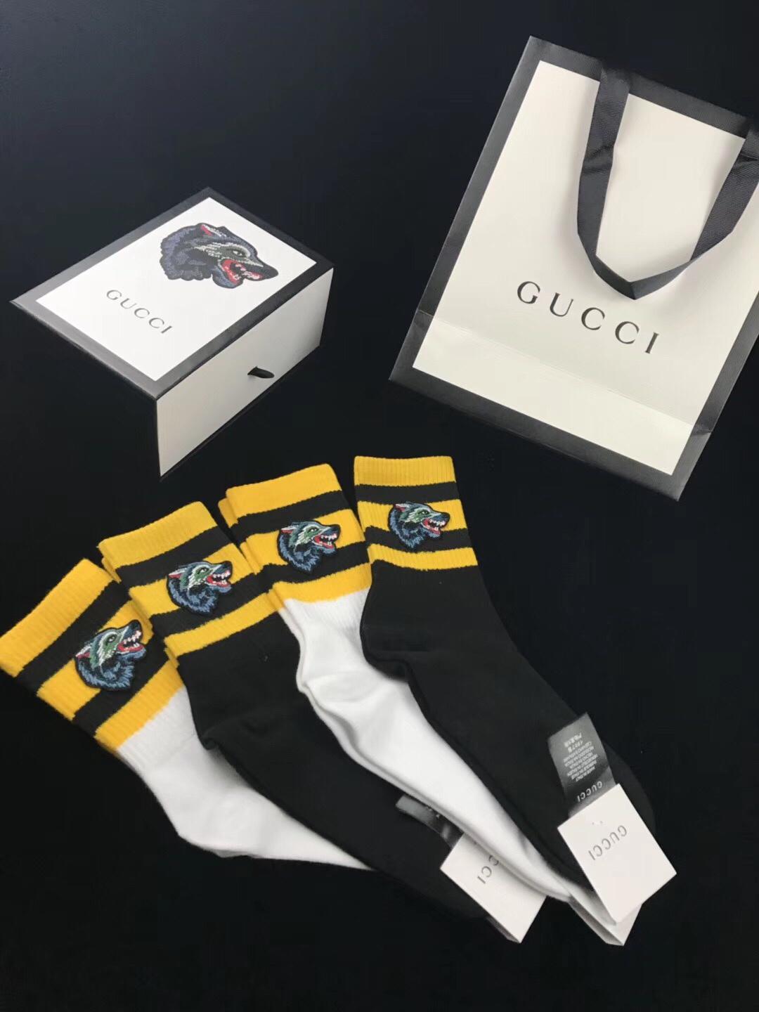 gucci socks box of 4